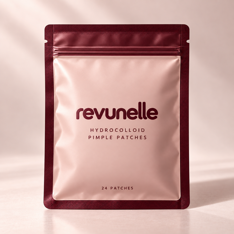 REVUNELLE Hydrocolloid Pimple Patches 24 patches — individual product packaging concept