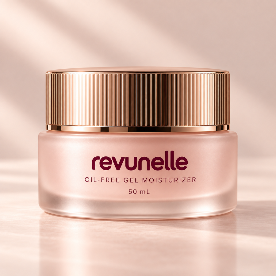 REVUNELLE Oil-Free Gel Moisturizer 50 mL — individual product packaging concept