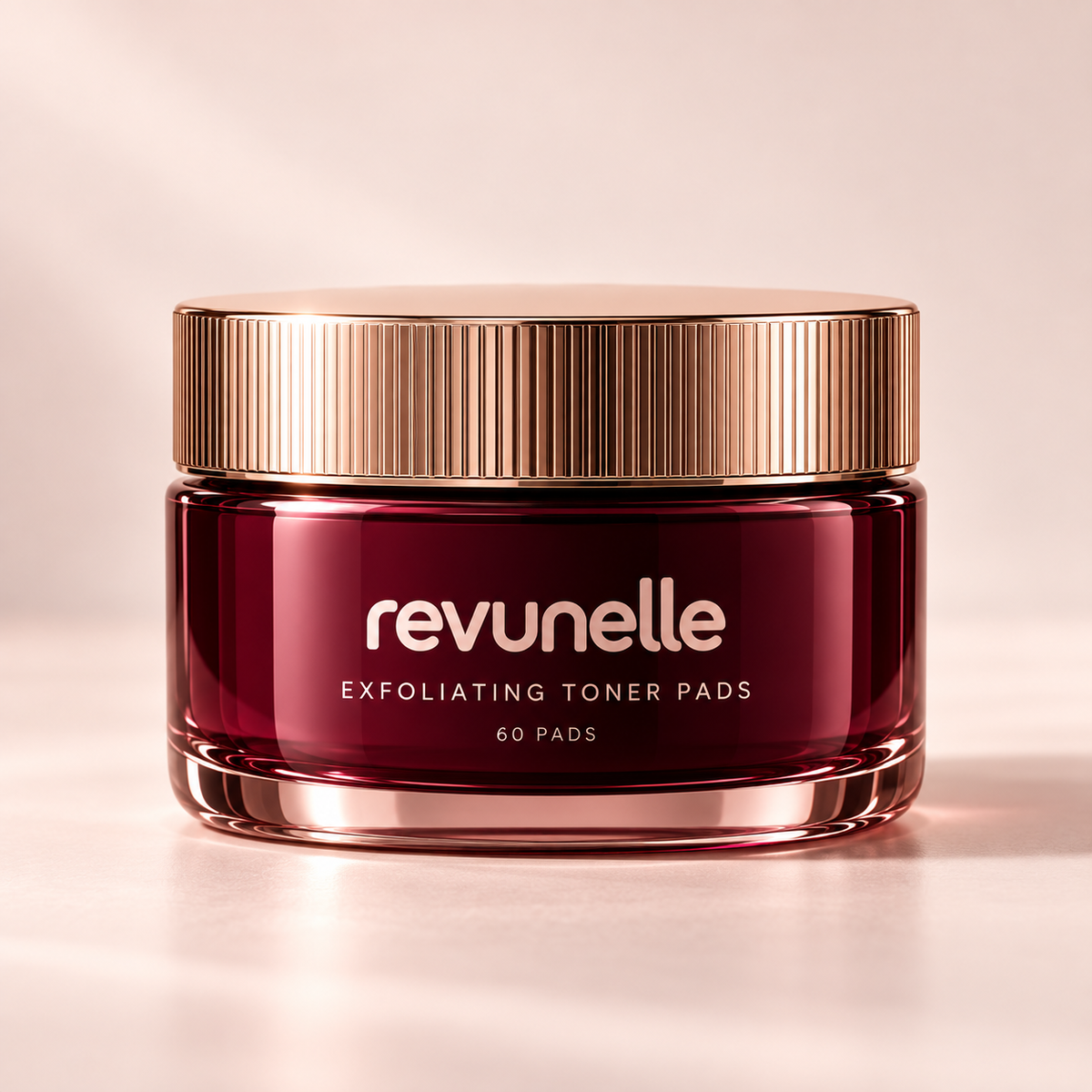 REVUNELLE Exfoliating Toner Pads 60 pads — individual product packaging concept