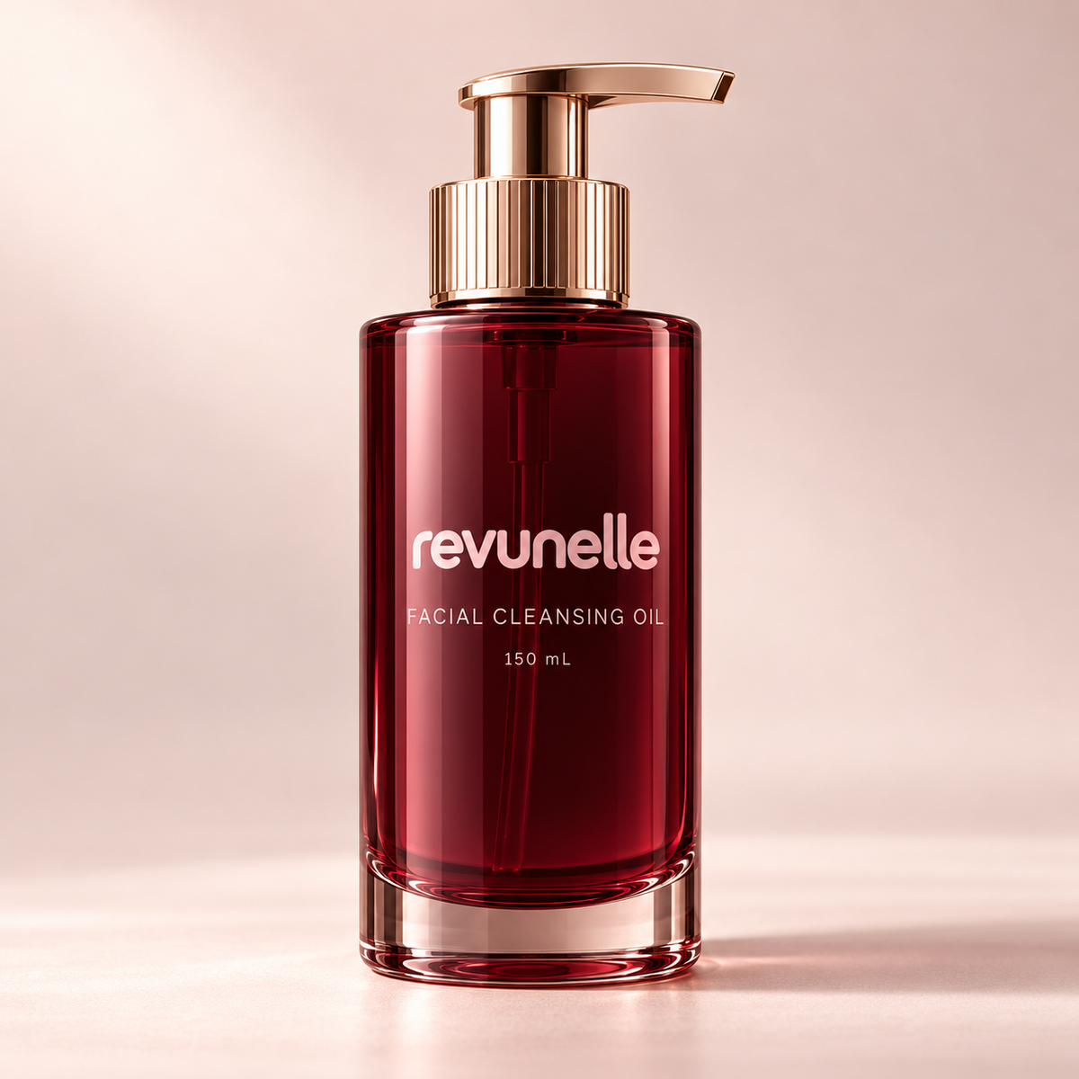 REVUNELLE Facial Cleansing Oil 150 mL — individual product packaging concept