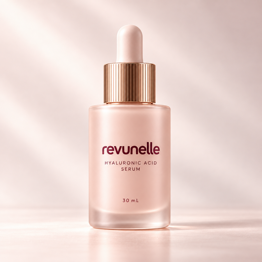 REVUNELLE Hyaluronic Acid Serum 30 mL — individual product packaging concept