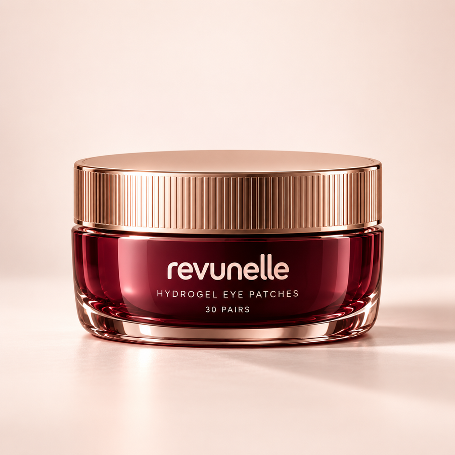 REVUNELLE Hydrogel Eye Patches 30 pairs — individual packaging concept