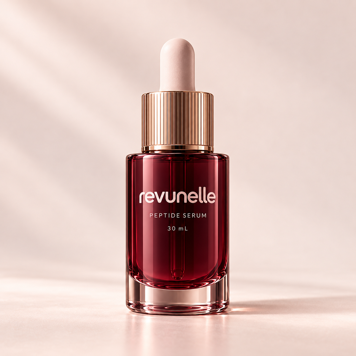 REVUNELLE Peptide Serum 30 mL — individual product packaging concept