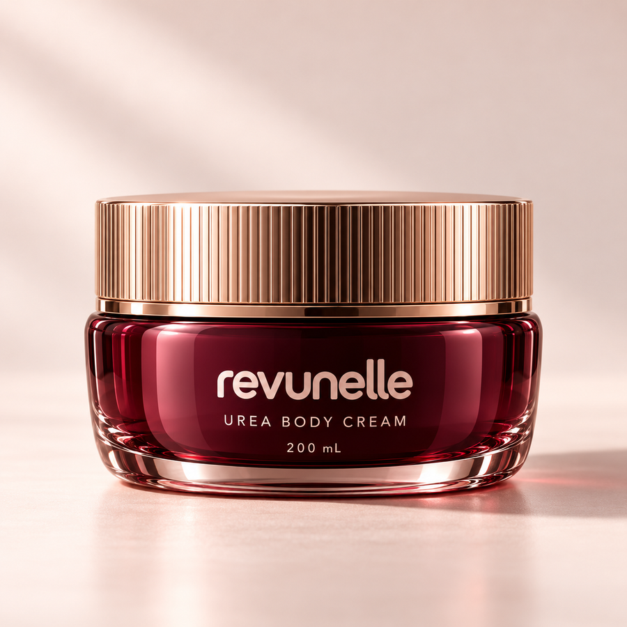 REVUNELLE Urea Body Cream 200 mL — individual product packaging concept
